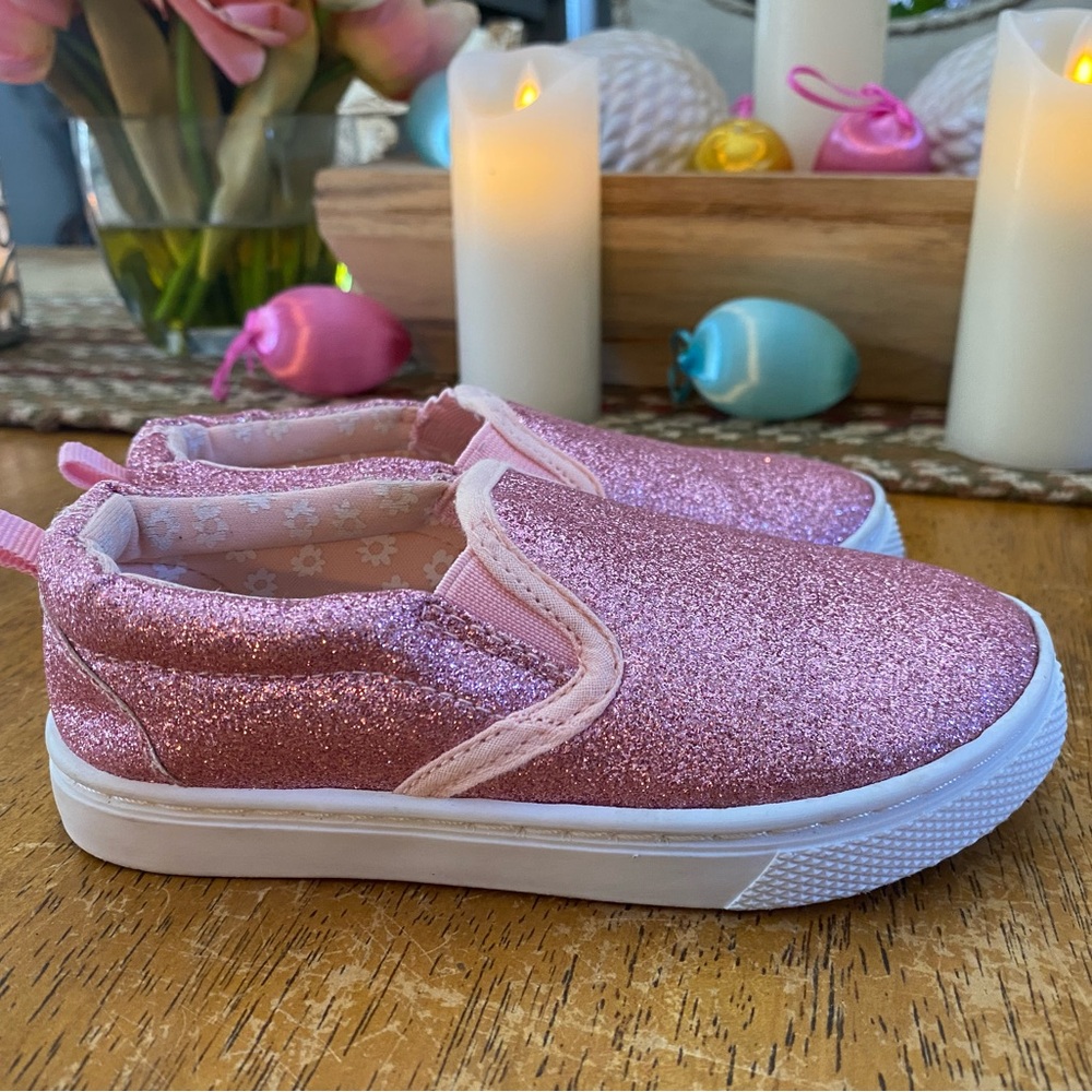 KKomforMe brand glitter slip-on sneakers
